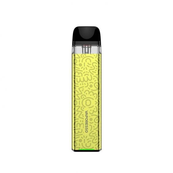 Pod-система Vaporesso XROS 3 Mini Pod у лимонно-жовтому кольорі з візерунками
