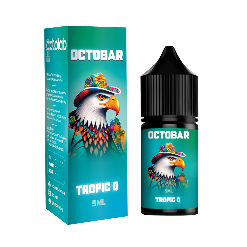 Сольовий набір Octobar NFT Sour 10 ml зі смаком Тропічних фруктів