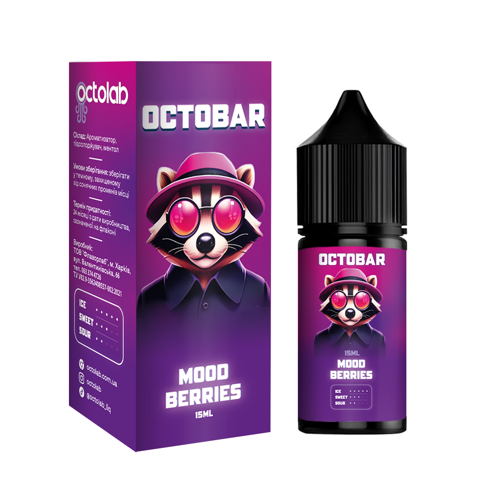 Сольовий набір Octobar NFT 30ml зі смаком Настрій ягід