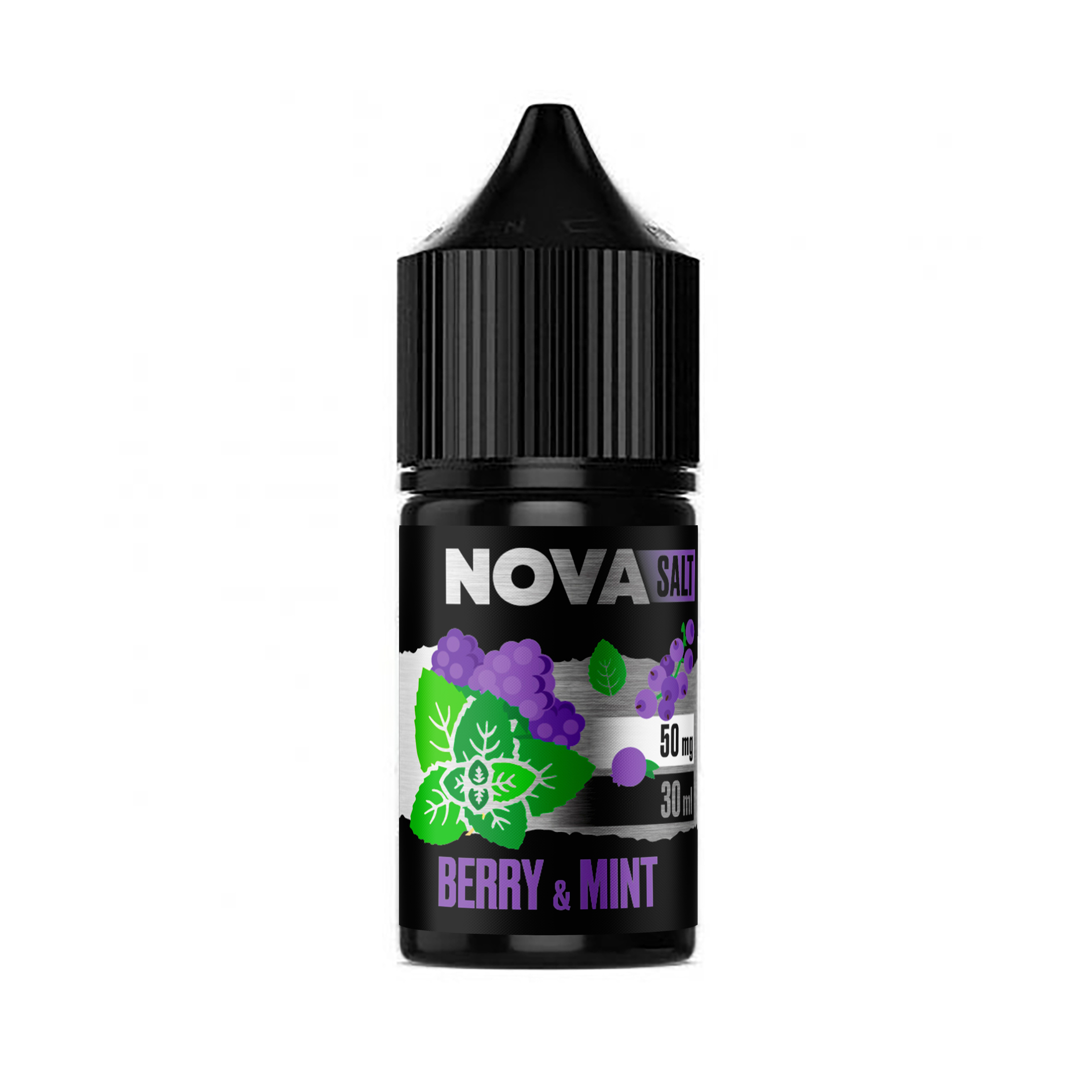 Рідина Nova Salt 30 мл зі смаком Ягід та м'яти