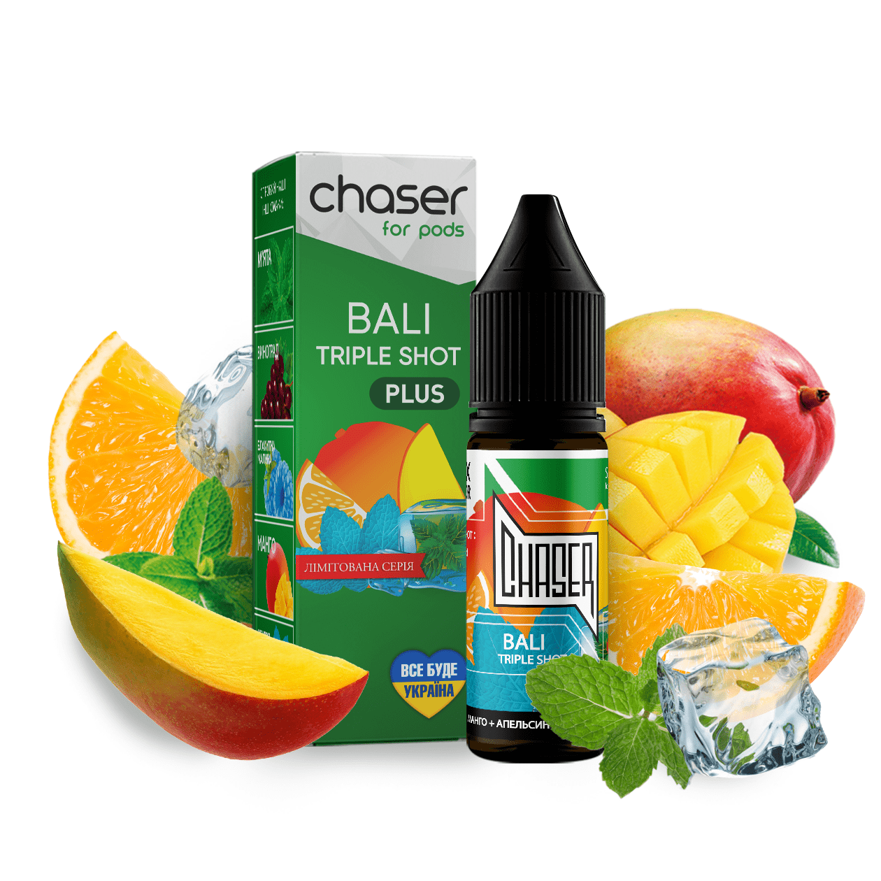 Рідина Chaser Mix PLUS Salt 15ml зі смаком Балі