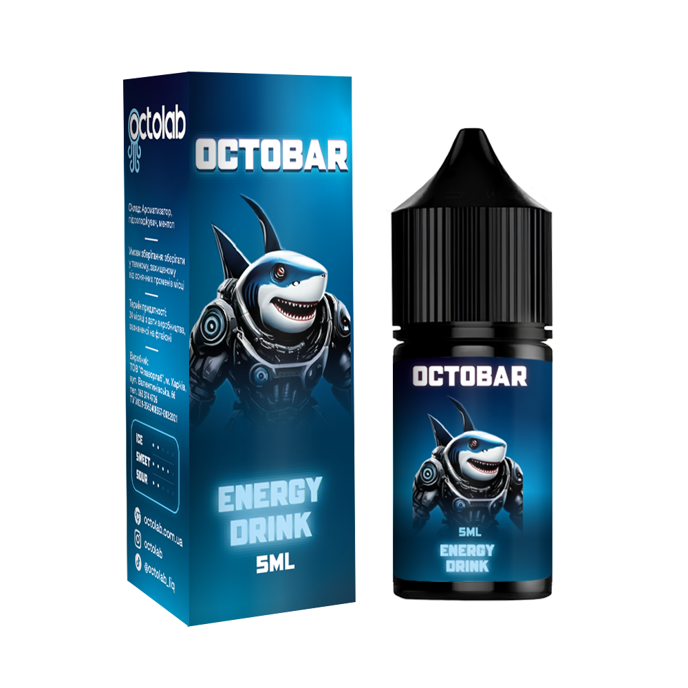 Сольовий набір Octobar NFT Sour 10 ml зі смаком Бадьорого енергету