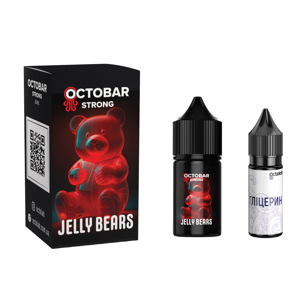 Сольовий набір Octobar Strong 30ml зі смаком Мармеладних ведмедиків