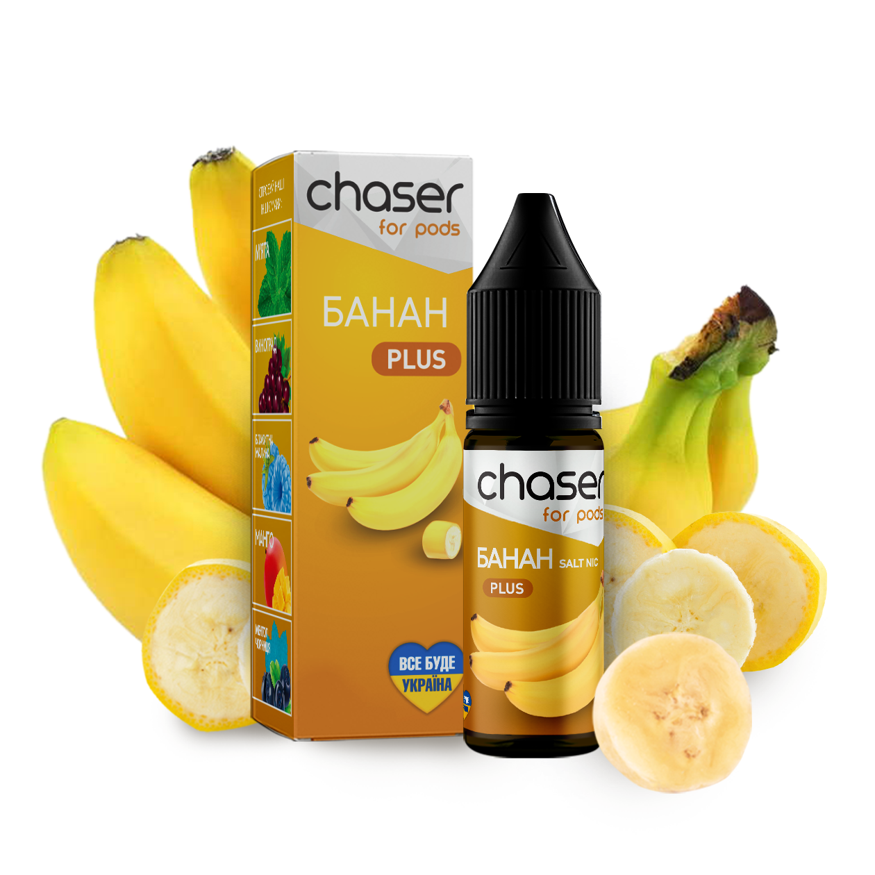 Рідина Chaser Mix PLUS Salt 15ml зі смаком Банану