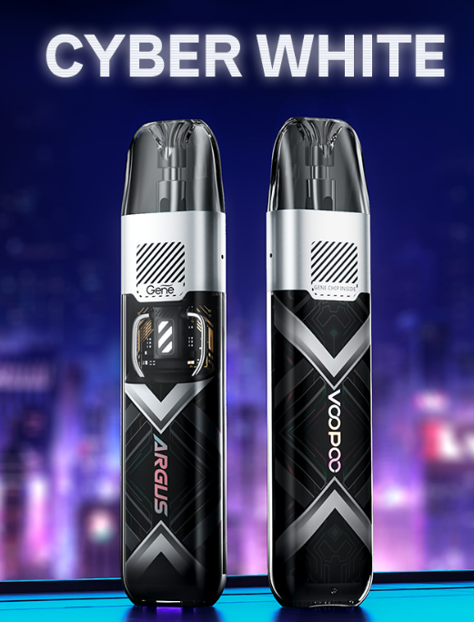 VooPoo Argus P1s у "кібер білому" кольорі