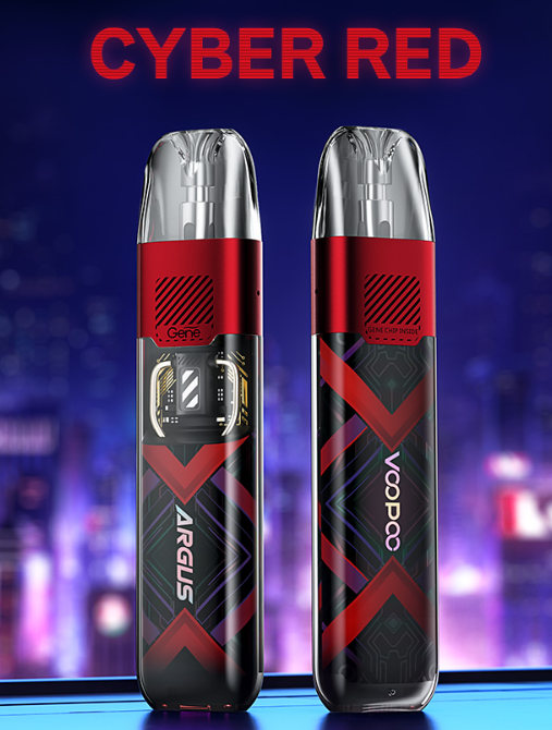 VooPoo Argus P1s у "кібер червоному" кольорі