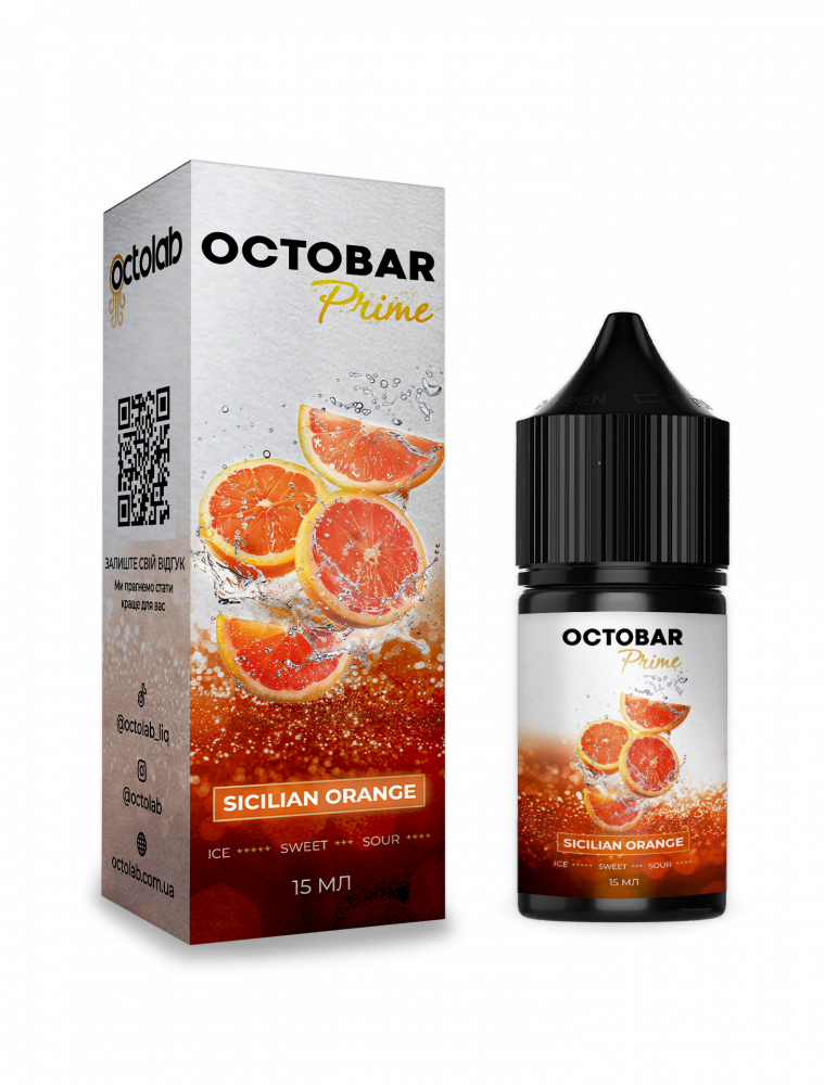 Набір для самозамісу Octobar Prime 30 мл зі смаком стиглого сицилійського апельсина