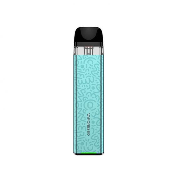 Pod-система Vaporesso XROS 3 Mini Pod у бірюзовому кольорі з візерунками