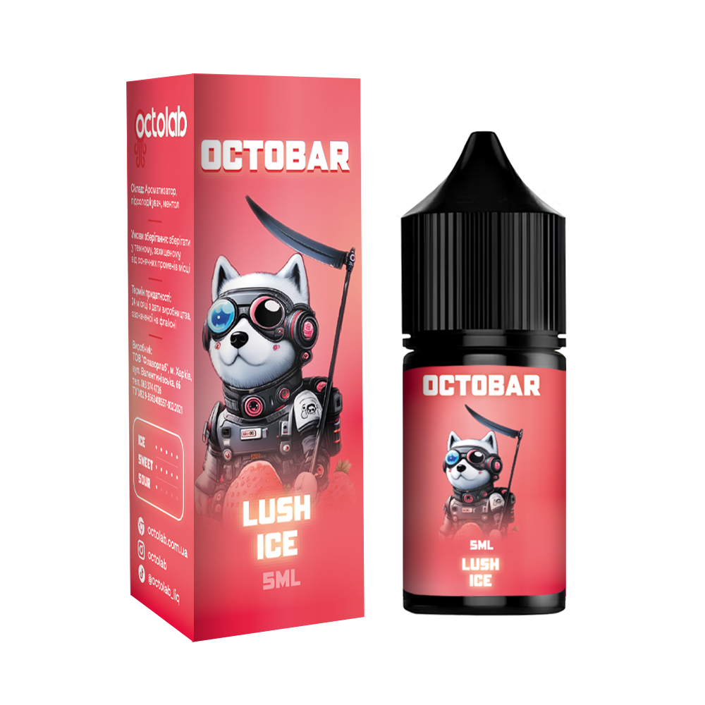 Сольовий набір Octobar NFT Sour 10 ml зі смаком  Льодовитого кавуна та запашної полуниці