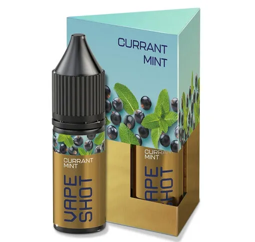 Набір сольової рідини Vape Shot зі смаком смородини та м'яти