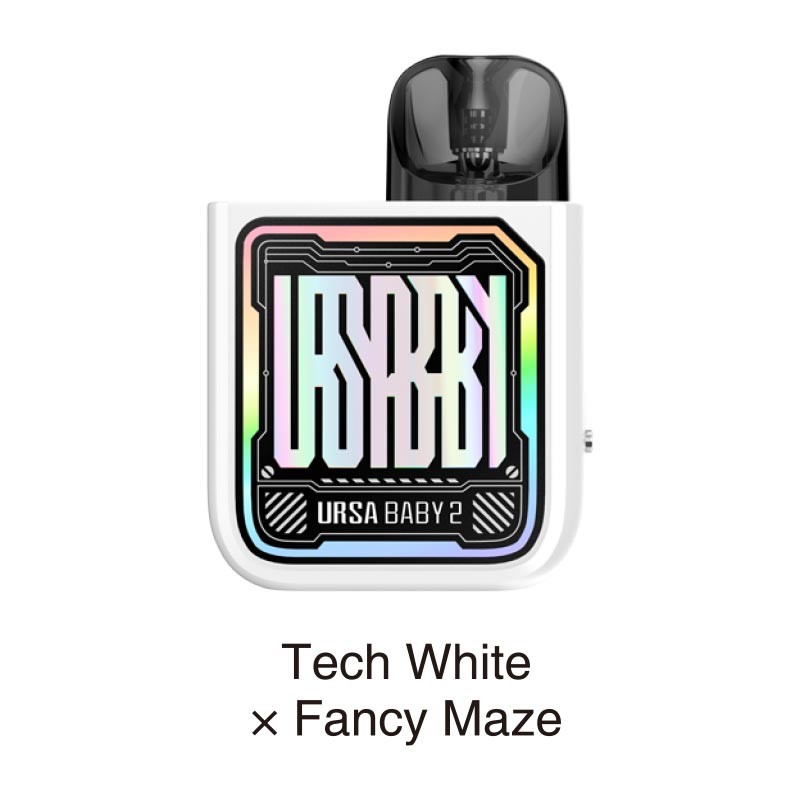Lost Vape Ursa Baby 2 Pod Kit в білому кольорі з райдужним візерунком