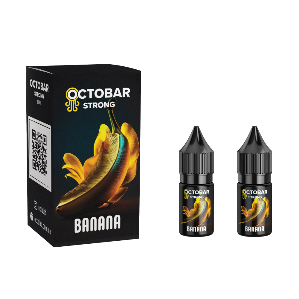 Сольовий набір Octobar Strong 10 ml зі смаком стиглого тропічного банана