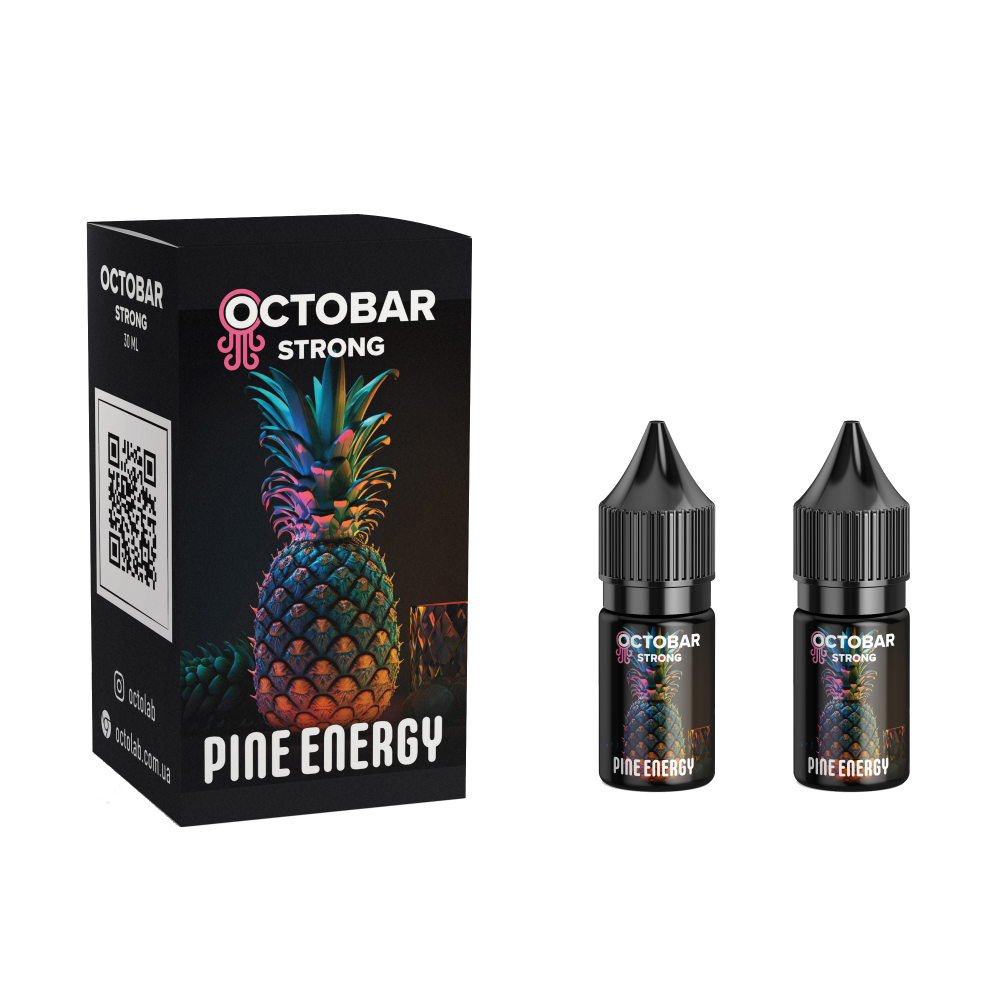Сольовий набір Octobar Strong 10 ml зі смаком Стиглого ананаса та захоплюючого енергетика