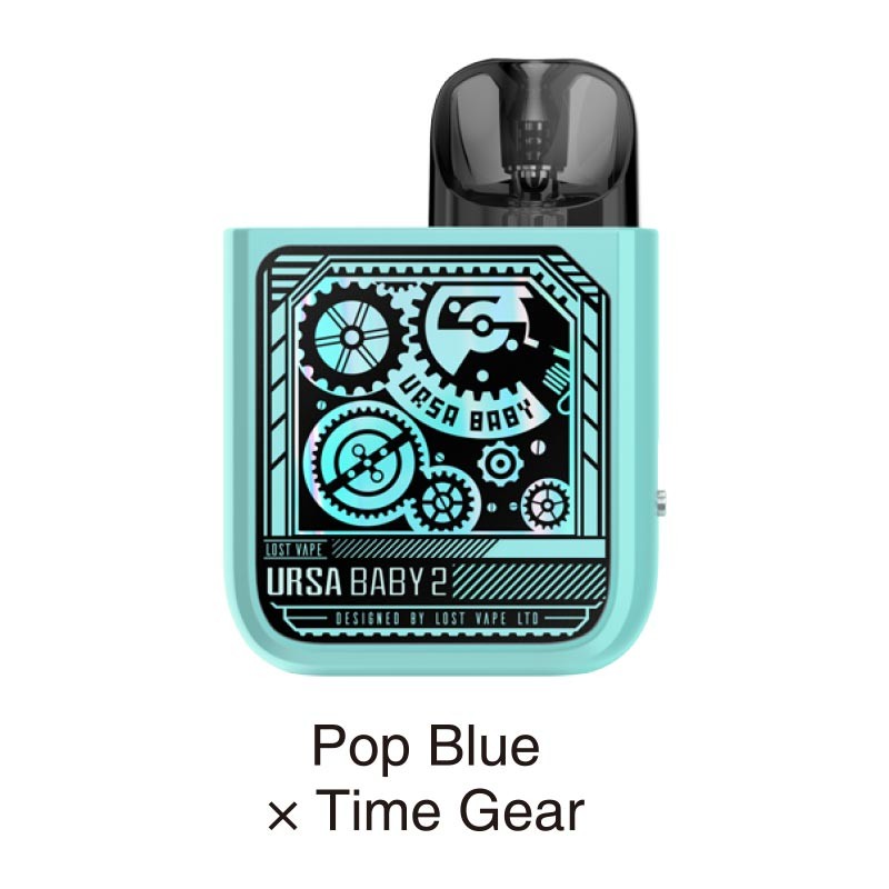 Lost Vape Ursa Baby 2 Pod Kit в синьому кольорі з чорним візерунком