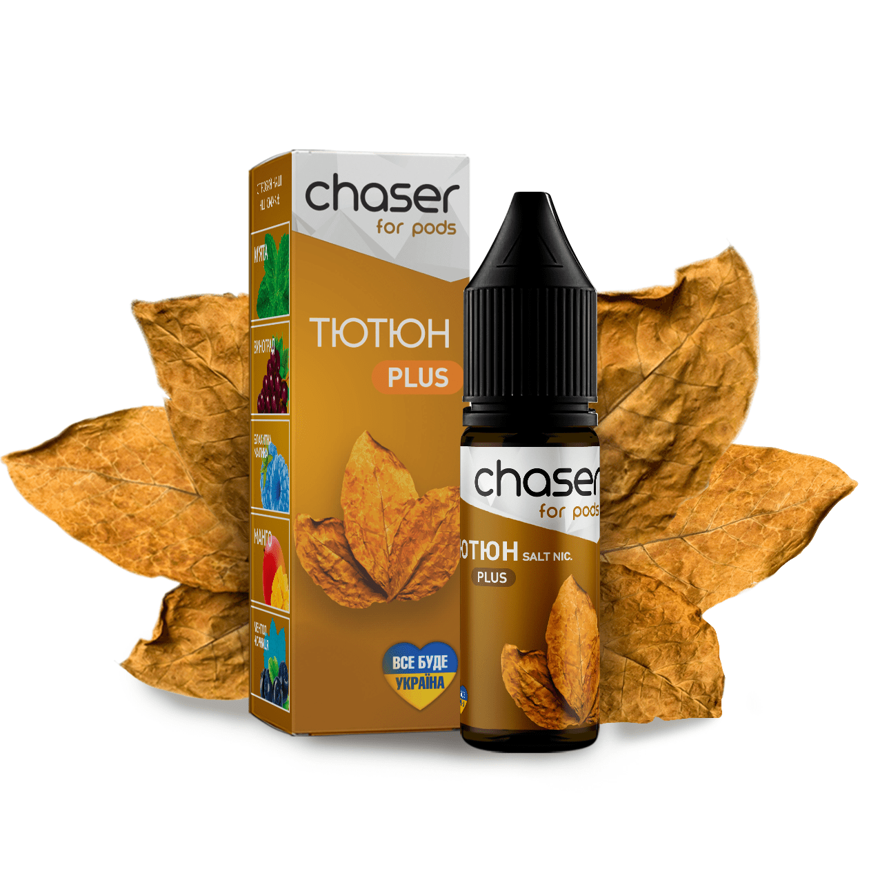 Рідина Chaser Mix PLUS Salt 15ml зі смаком Тютюна