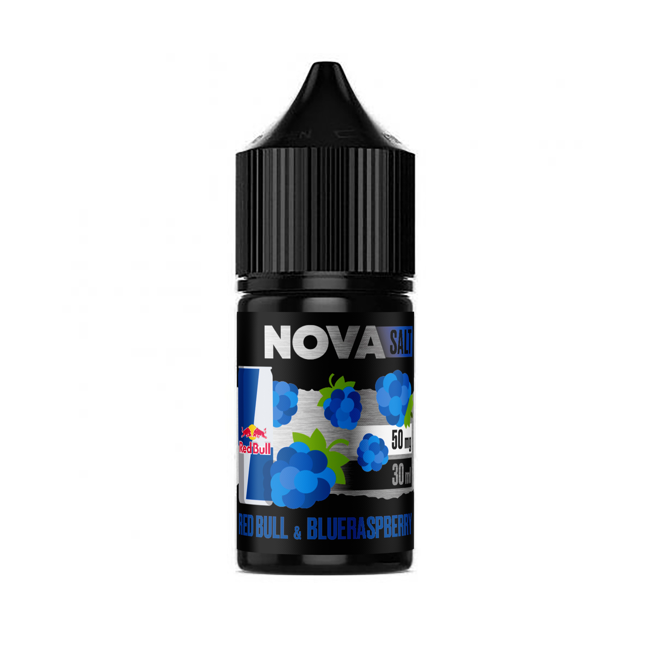 Рідина Nova Salt 15 мл зі смаком Енергетику та блакитної малини