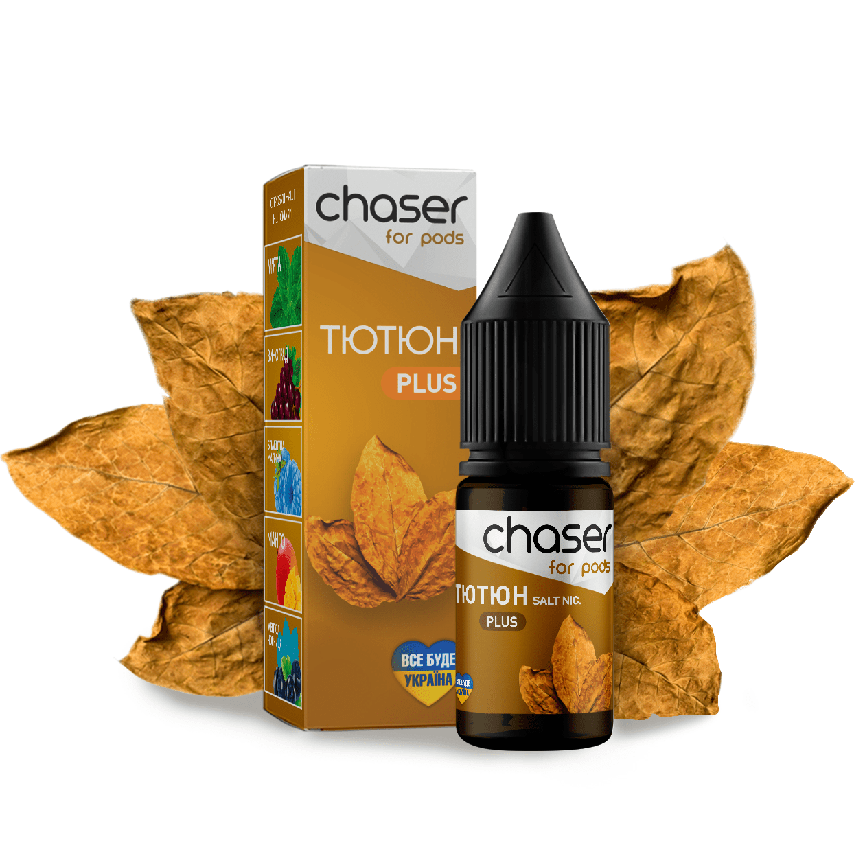Рідина Chaser Mix PLUS Salt 10ml зі смаком Тютюна
