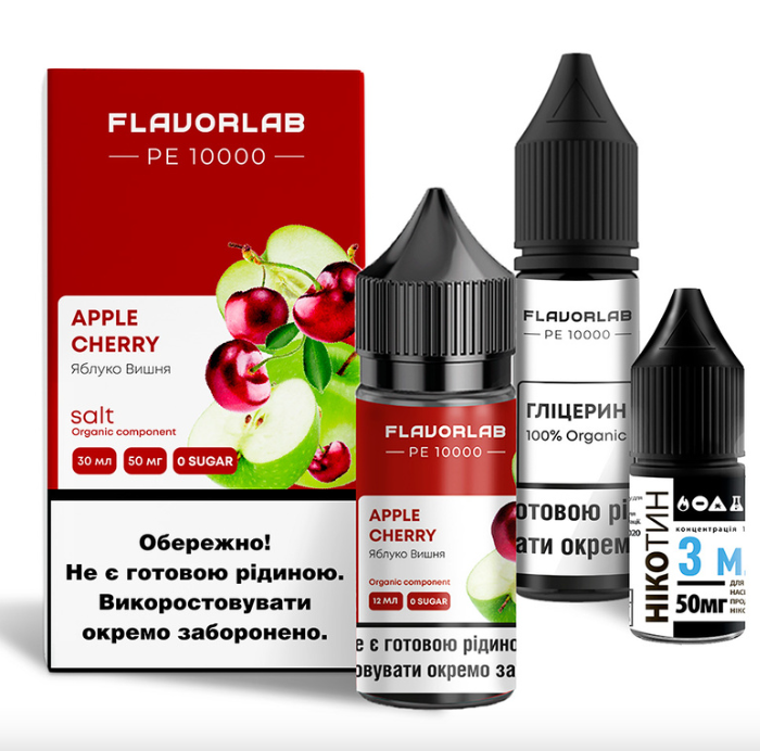 Набір Flavorlab PE 10000 зі смаком яблука і вишні