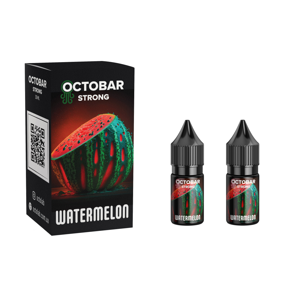 Сольовий набір Octobar Strong 10 ml зі смаком Свіжого кавуна та льоду