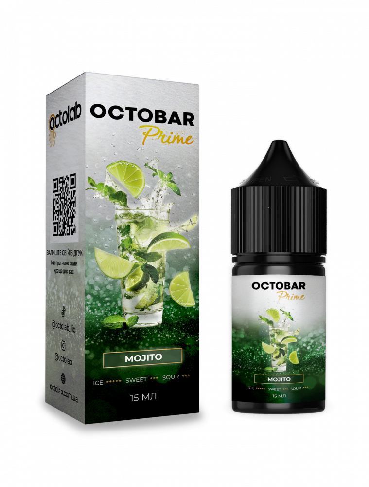 Набір для самозамісу Octobar Prime 30 мл зі смаком класичного мохіто