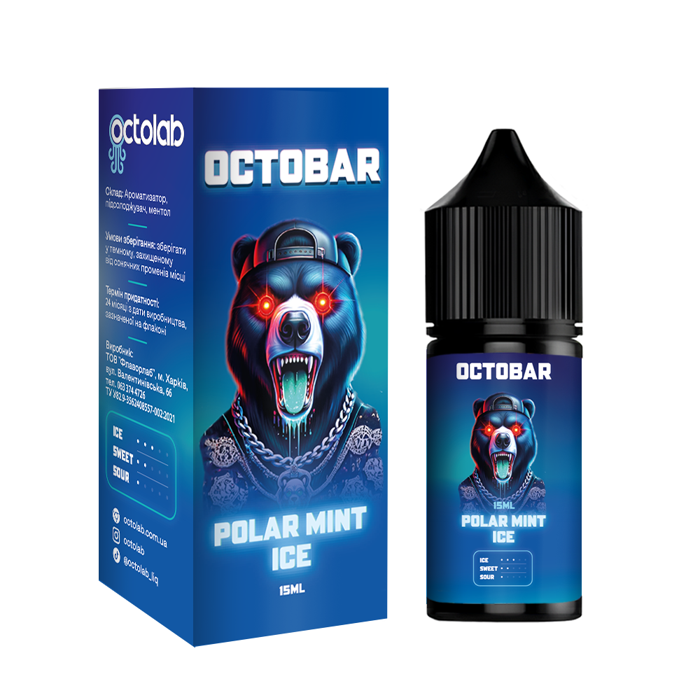 Сольовий набір Octobar NFT 30ml зі смаком М'ятний лід