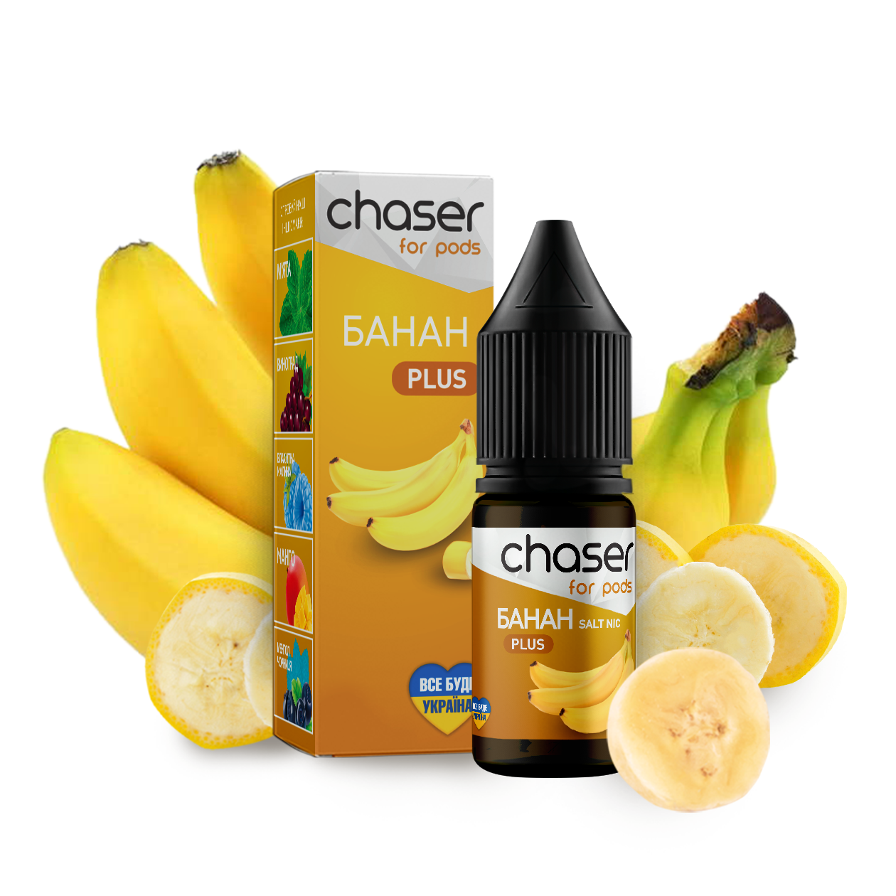 Рідина Chaser Mix PLUS Salt 10ml зі смаком Банану