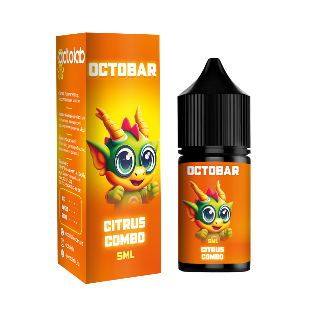 Сольовий набір Octobar NFT Sour 10 ml зі смаком лимону та лайму