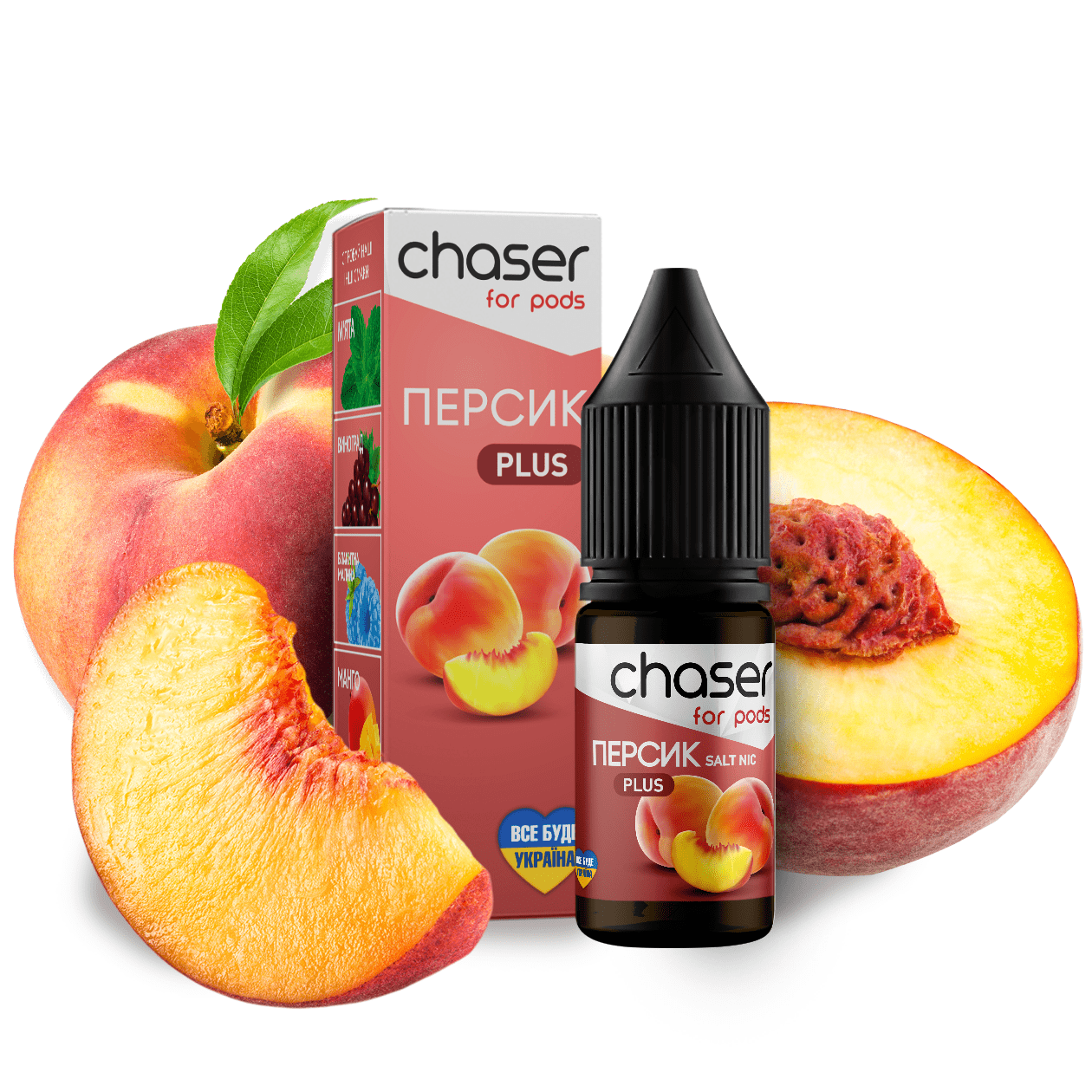 Рідина Chaser Mix PLUS Salt 10ml зі смаком Персику