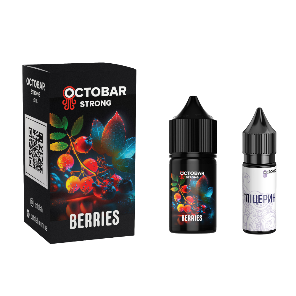 Сольовий набір Octobar Strong 30ml зі смаком свіжих ягід