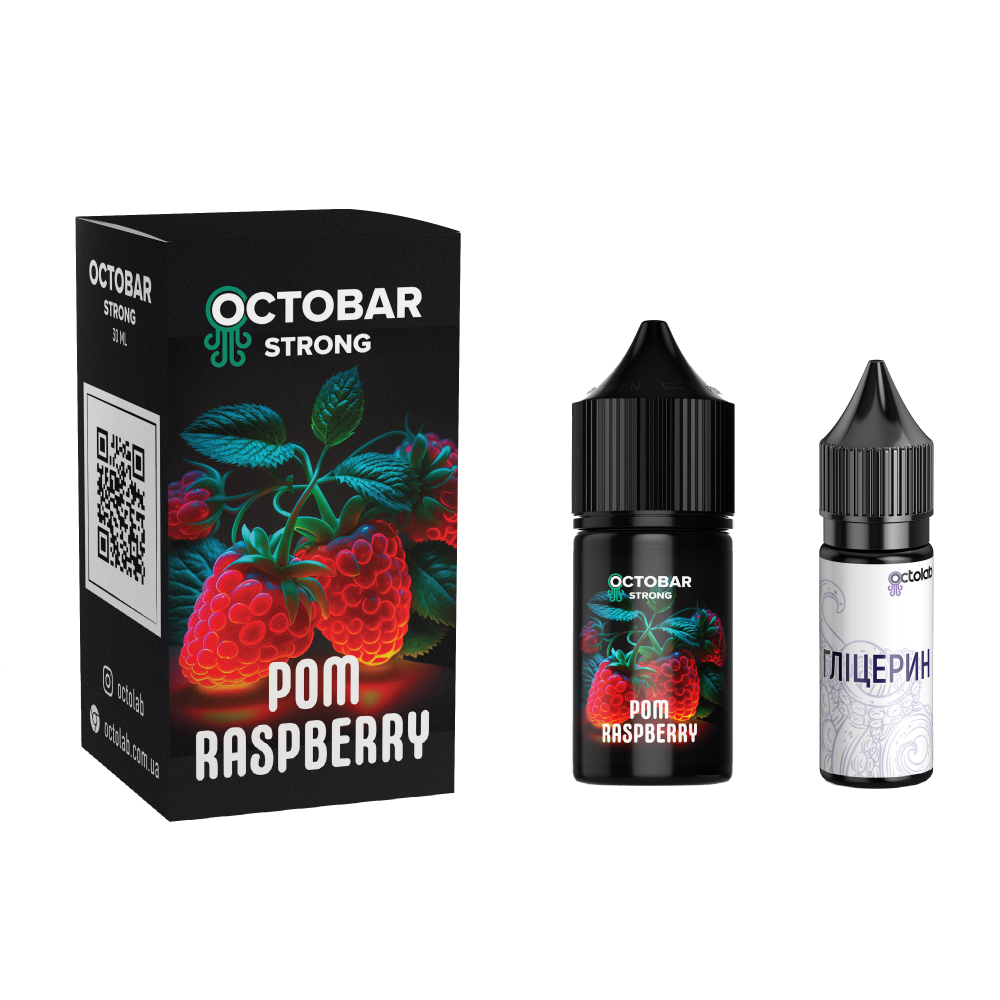 Сольовий набір Octobar Strong 30ml зі смаком Малини та гранату