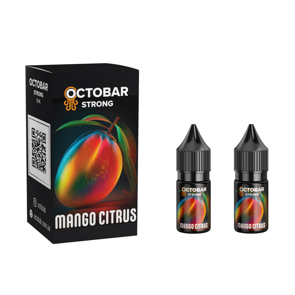 Сольовий набір Octobar Strong 10 ml зі смаком Манго та цитрусових нот