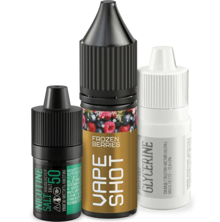 Набір сольової рідини Vape Shot зі смаком ягід з льодом