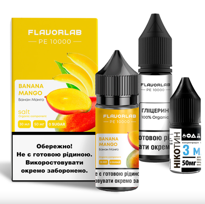 Набір Flavorlab PE 10000 зі смаком банану і манго