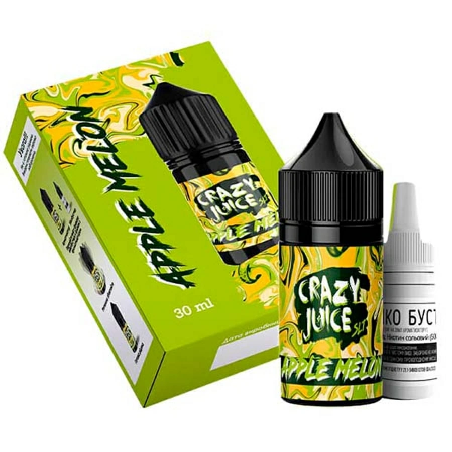 Рідина Crazy Juice 30 мл зі смаком яблука та дині