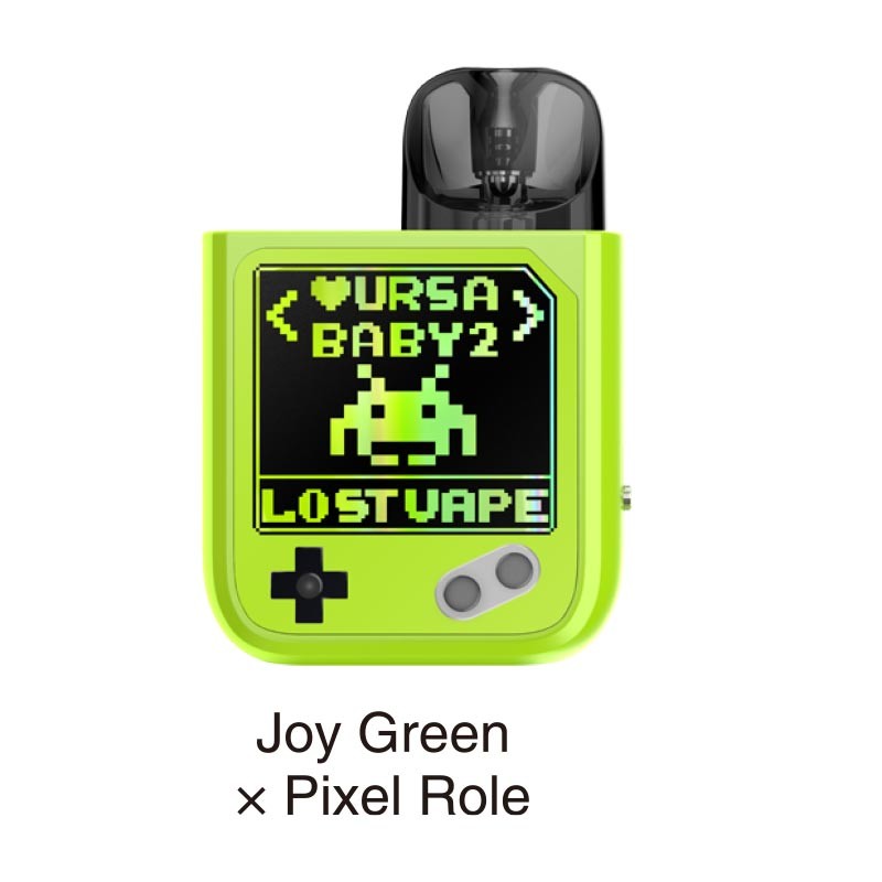 Lost Vape Ursa Baby 2 Pod Kit в зеленому кольорі з чорним візерунком